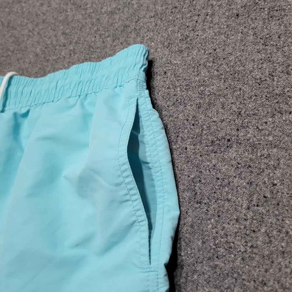 Polo Ralph Lauren Shorts Mens Extra Large Aqua Blue Swim Trunks Mesh Lined 5